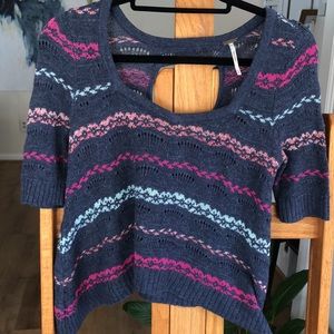 Free People Cropped Sweater short sleeve